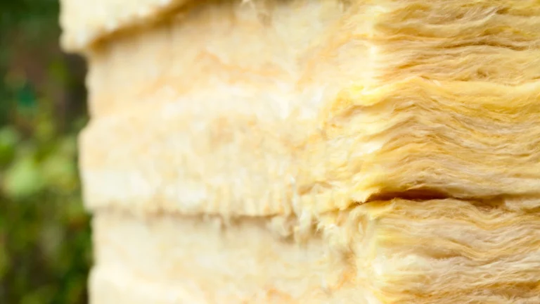 Close-up of insulation material